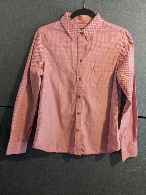 Pendleton Red Gingham Long-Sleeve Button-Down Shirt